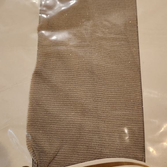 Victoria's Secret Couture Collection Nightlights Pantyhose Gold Metallic Size S - Picture 7 of 10